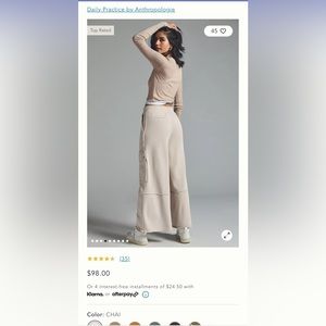 Daily Practice Chai Cargos XS Anthropologie